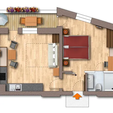 דירה Apartmenthaus Katharina מאיירהופן